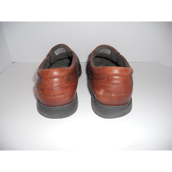 Men's Rockport Men's Brown Leather Slip On Loafers / Dress‎ Shoes Size 12W - Picture 2 of 6